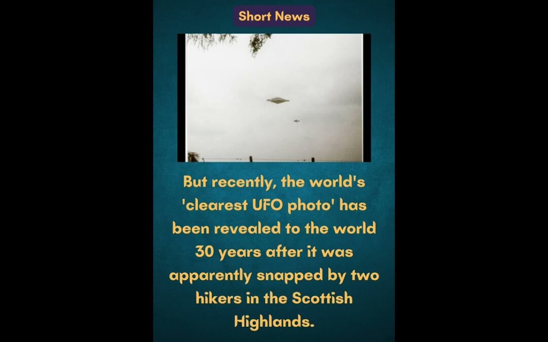 World's clearest UFO photo revealed after 30 years; it's called 'The Calvine Photo' #shorts #news