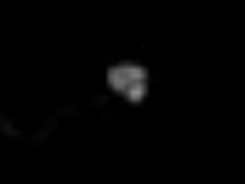 Clear ufo on moon picture.