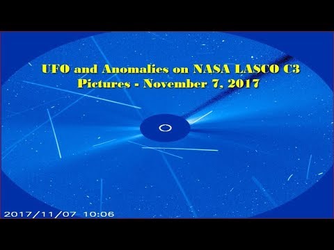 UFO (Giant RODs) and Anomalies on NASA LASCO C3 Pictures - November 7, 2017
