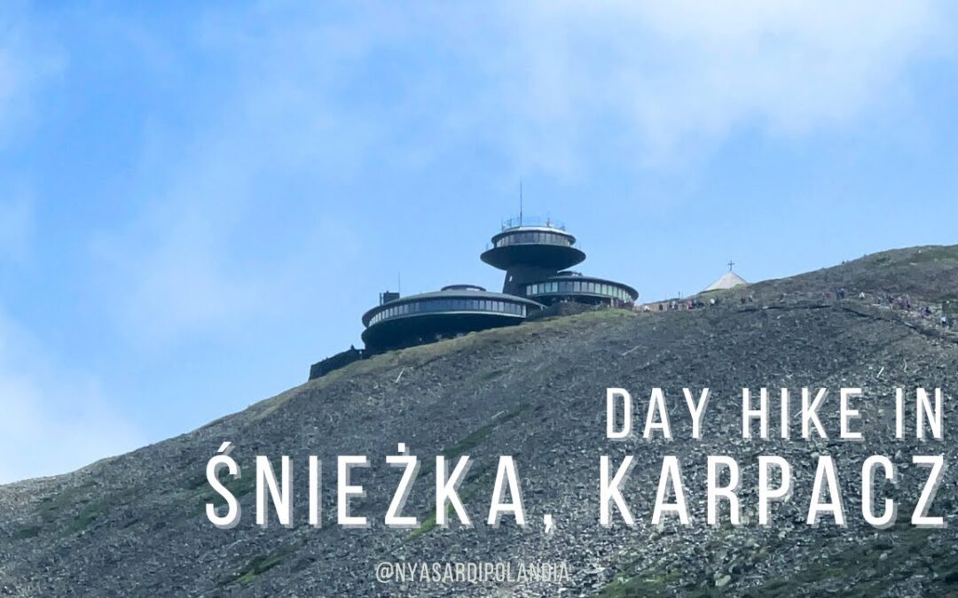 Join me on a day hike to "UFO" building in top of Śnieżka, Karpacz, Poland