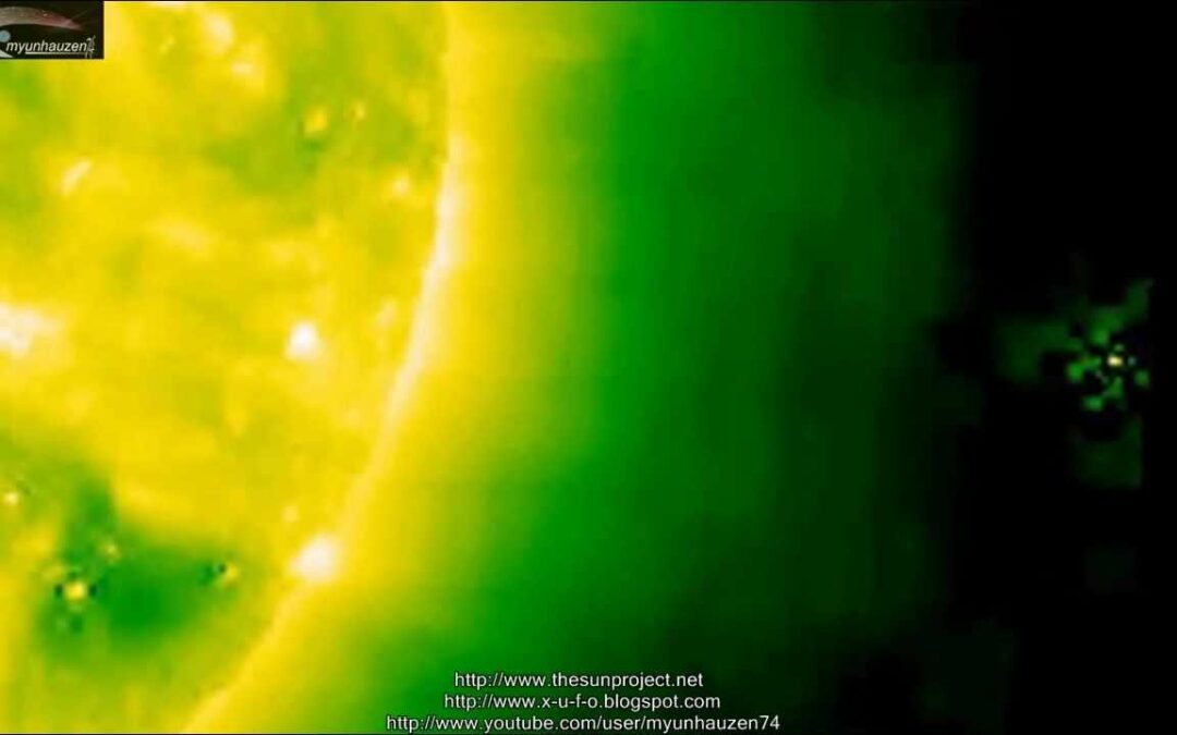 Many different types of UFOs, near the Sun in the pictures NASA - Review February 24, 2013.