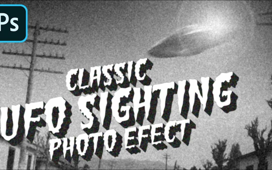 Photoshop: How to Recreate a Vintage, UFO Sighting Photo!